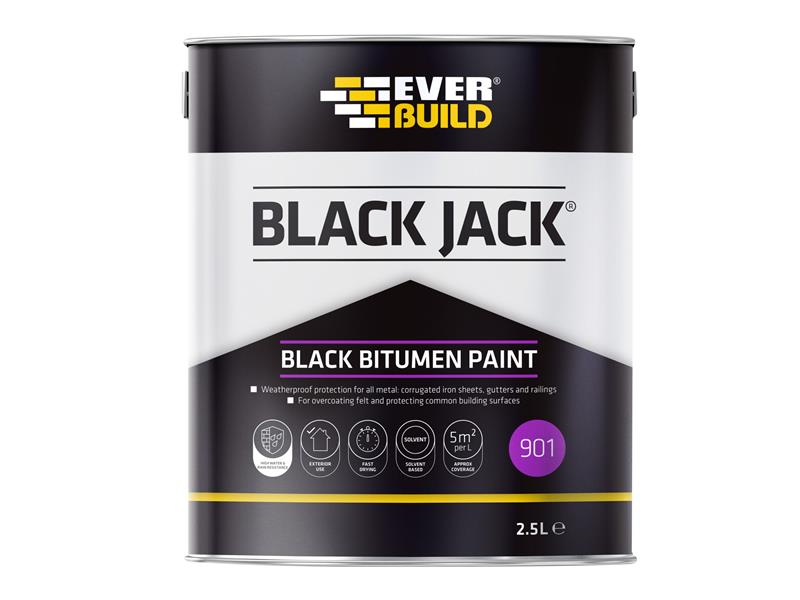 Black Jack® 901 Black Bitumen Paint 5 litre