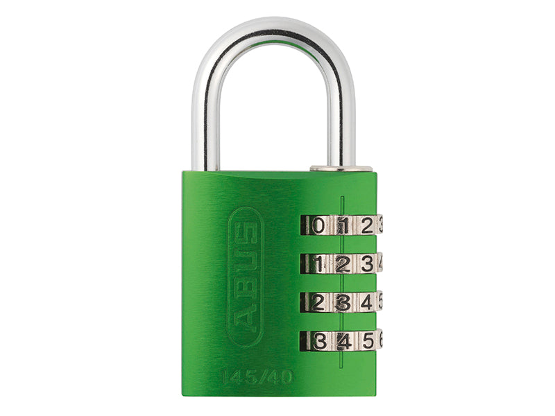 145/40 40mm Aluminium Combination Padlock Yellow 49535