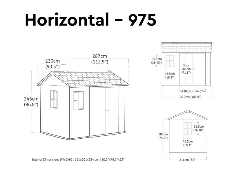 Newton Plus Shed 9.5 x 7ft                                                      
