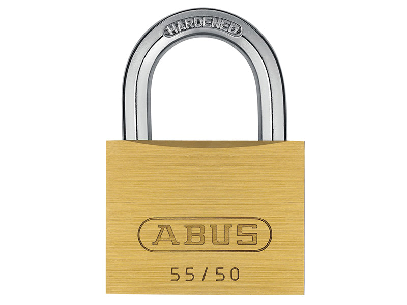 55/40mm Brass Padlock 63mm Long Shackle Keyed Alike 5402