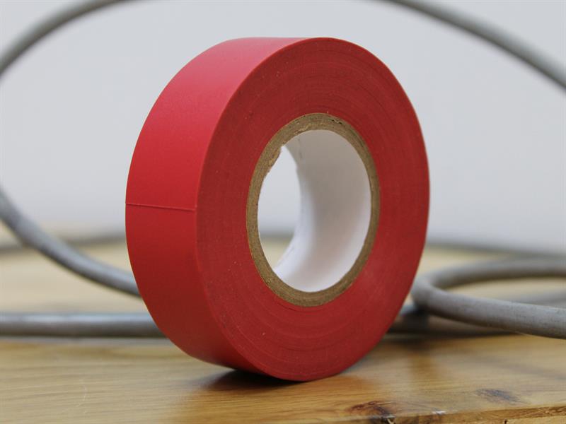 PVC Electrical Tape Red 19mm x 20m                                              