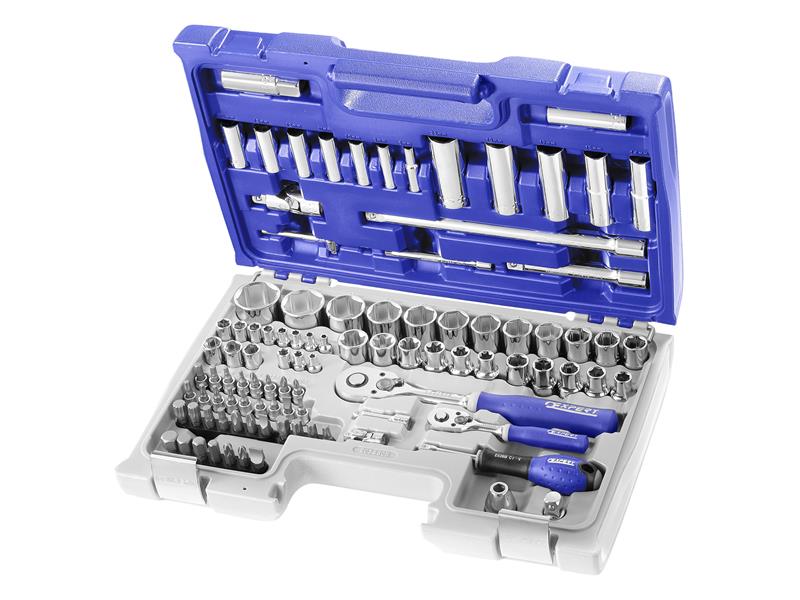 1/4 & 1/2in Drive Socket & Accessory Set, 98 Piece                              