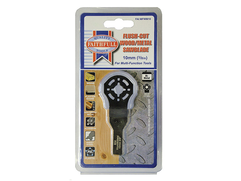 Multi-Functional Tool Flush Cut Wood/Bi-Metal Blade 10mm                        