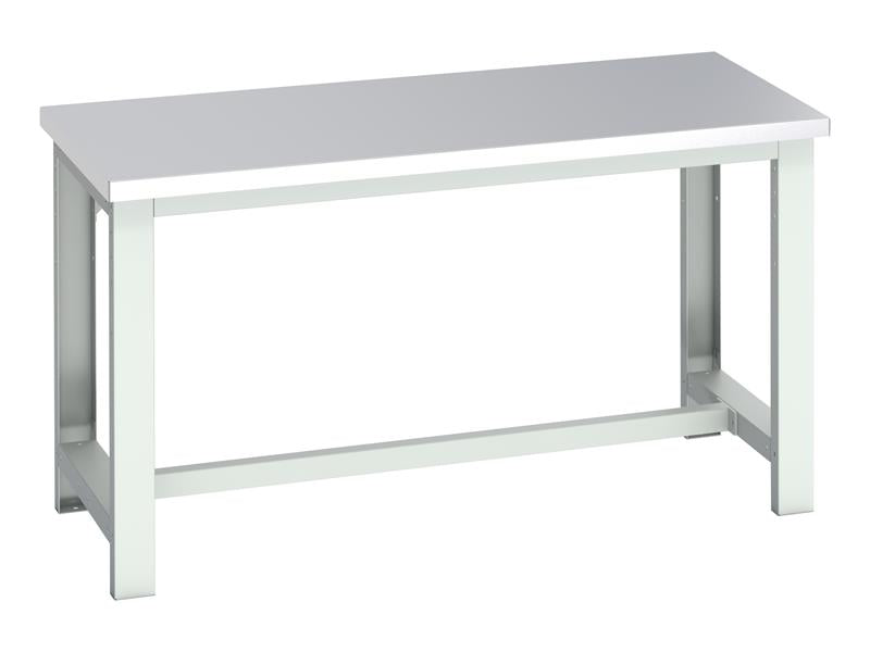Cubio Basic Bench, Stainless Steel Clad Top 1500 x 750mm