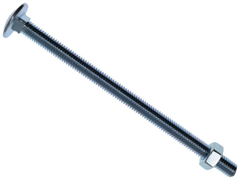 Cup Square Hex Bolt & Nut ZP M10 x 70mm Box 25