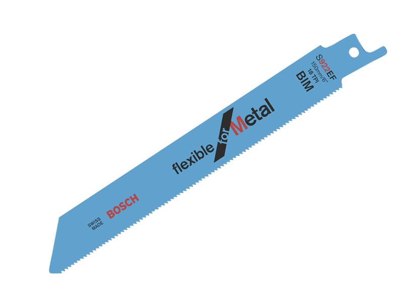 S 922 EF Flexible for Metal Reciprocating Saw Blade 150mm 18 TPI  (Pack 100)    