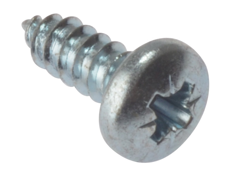 Self-Tapping Screw Pozi Compatible Pan Head ZP 5/8in x 8 Box 200