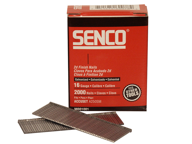 Straight Brad Nails Galvanised 16G x 63mm (Pack 2000)