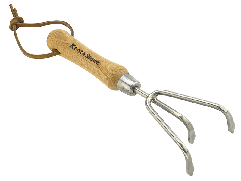 Stainless Steel Hand 3-Prong Cultivator, FSC®                                   