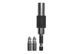 15° Flexi Bit Holder 75mm & PZ2(x2) Bits                                        