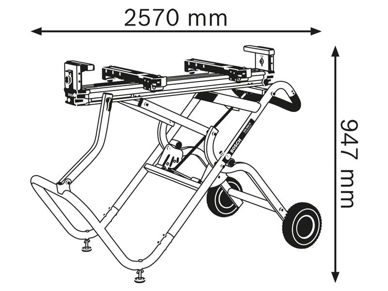 GTA 2500 W Professional Mitre Saw Stand                                         