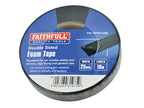 Double-Sided Foam Tape Black 25mm x 10m                                         