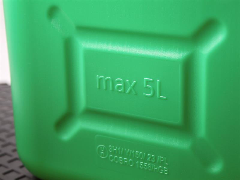 Plastic Fuel Can Green 5 litre                                                  