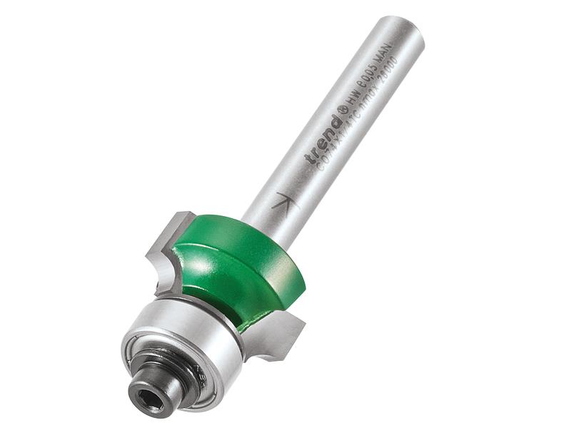 C078 x 1/4 TC Round Over Two Flute Cutter 9.5 x 15.9mm