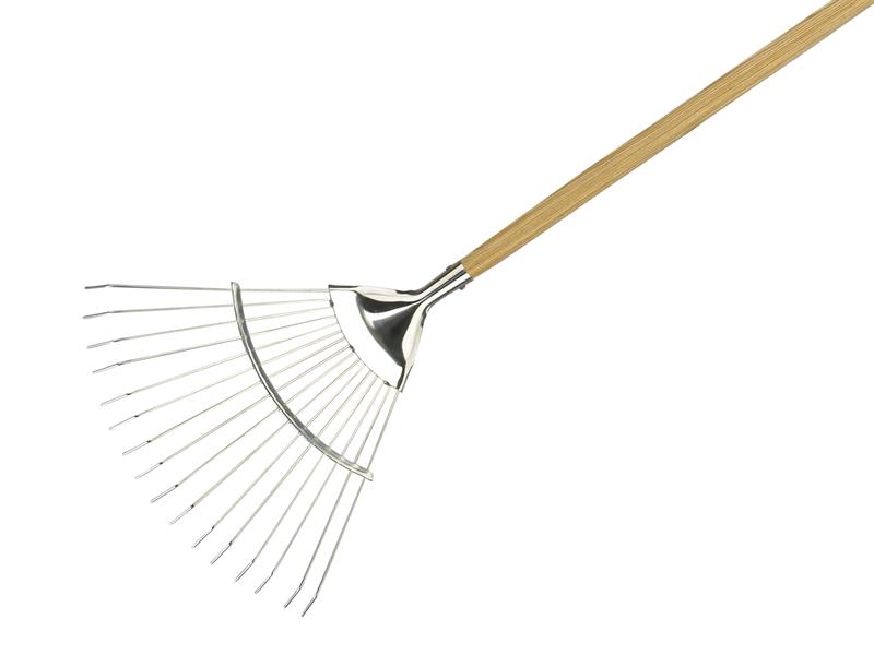 Stainless Steel Lawn & Leaf Rake, FSC®                                          