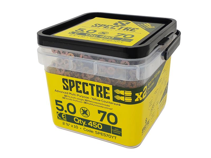Spectre™ PZ Compatible Wood Screw CSK ZYP 5.0 x 40mm Box 500