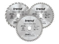 CraftPro Cordless Saw Blade 165 x 20mm x 24T/40T (Pack 3)