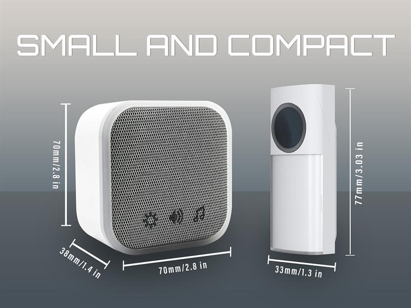 Plug-in Door Chime, Black