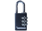 Black Die-Cast Combination Padlock 30mm                                         
