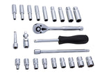 1/4in Metric Socket Set, 24 Piece                                               