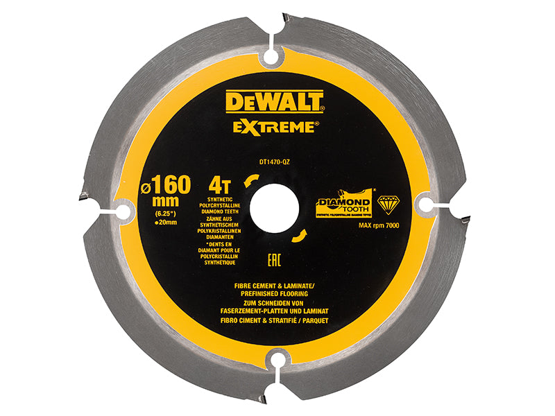 Extreme PCD Fibre Cement Saw Blade 160 x 20mm x 4T                              