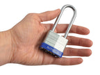 Laminated Steel Padlock 40mm Long Shackle 3 Keys                                