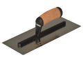 0.5mm FLEX Stainless Steel Flat Trowel, Leather Handle 12in                     