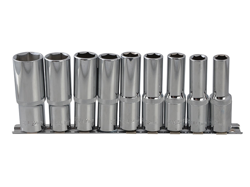 1/2in Drive Deep Socket Set, 9 Piece                                            