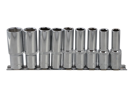 1/2in Drive Deep Socket Set, 9 Piece                                            