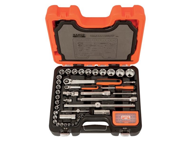 S95 1/4in & 1/2in Drive Socket & Mech Set, 95 Piece                             