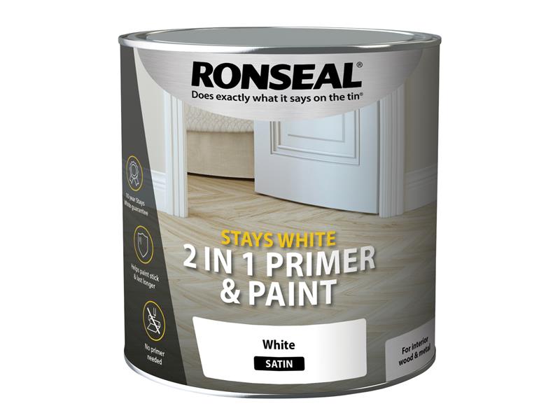 Stay White 2-in-1 Primer & Paint Satin 2.5 litre