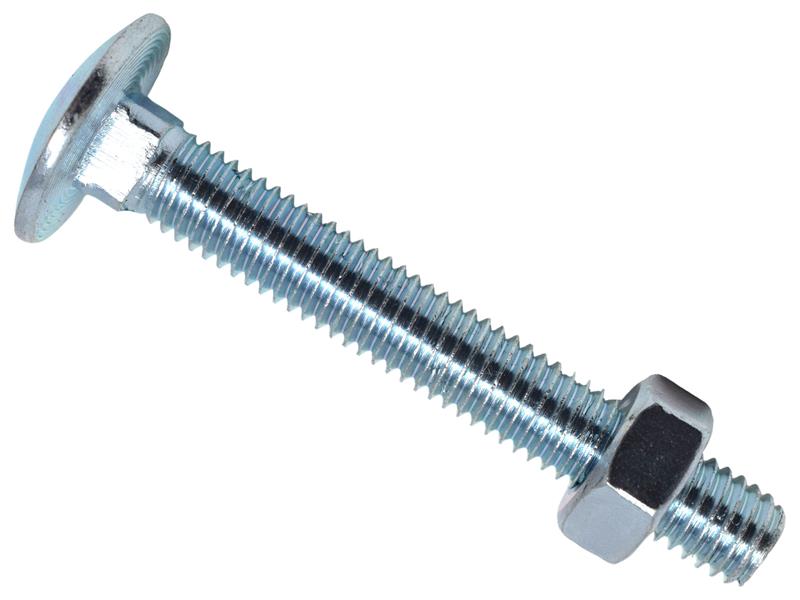Cup Square Hex Bolt & Nut ZP M10 x 70mm Box 25
