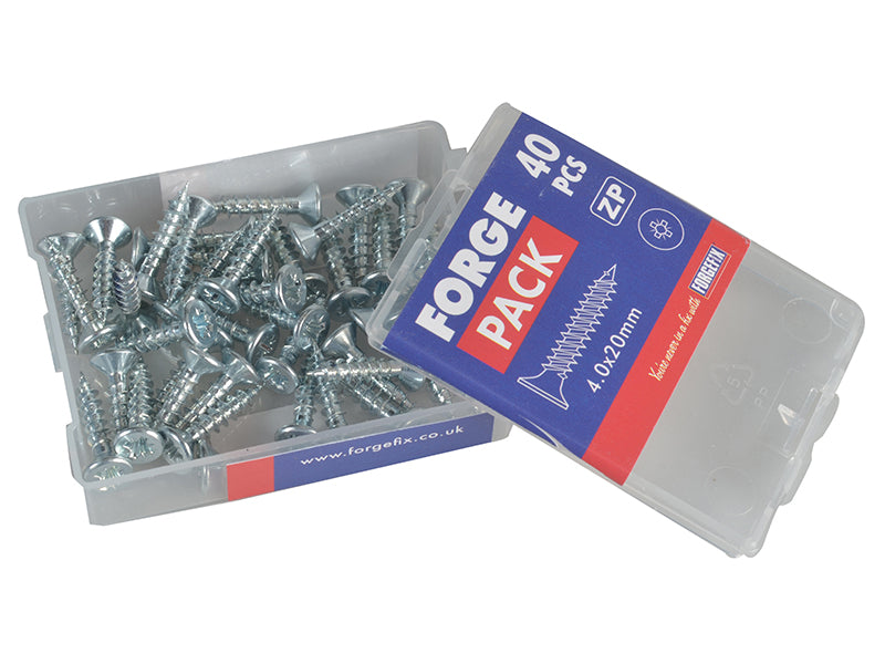 Multi-Purpose Pozi Compatible Screw CSK ST ZP 5.0 x 40mm Forge Pack 15