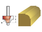 Router Bit TCT Ovolo 13.3mm 1/4in Shank                                         