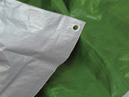 Tarpaulin Green/Silver 5.4 x 3.6m (18 x 12ft) 80gsm                             
