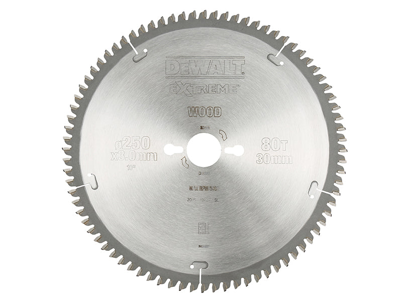 Series 40 Circular Saw Blade 250 x 30mm x 80T TCG/Neg                           