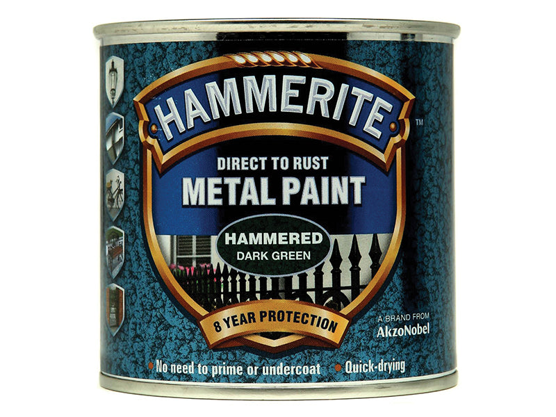 Direct to Rust Hammered Finish Metal Paint White 750ml