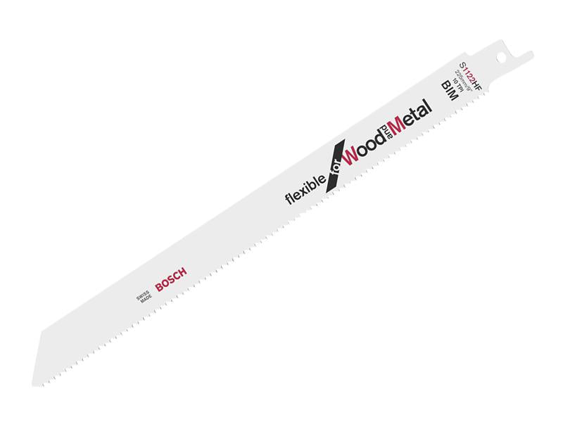S 1122 HF Flexible for Wood & Metal Blade 225mm 10 TPI Pack of 100              