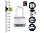 Excell™ Laminated Steel 50mm Padlock - 38mm Shackle - Keyed Alike x 3