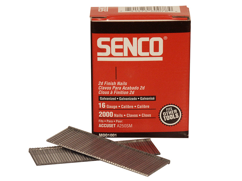 Straight Brad Nails Galvanised 16G x 63mm (Pack 2000)