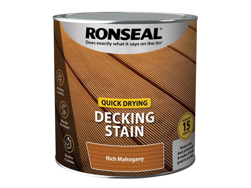 Quick Drying Decking Stain Rich Teak 5 litre