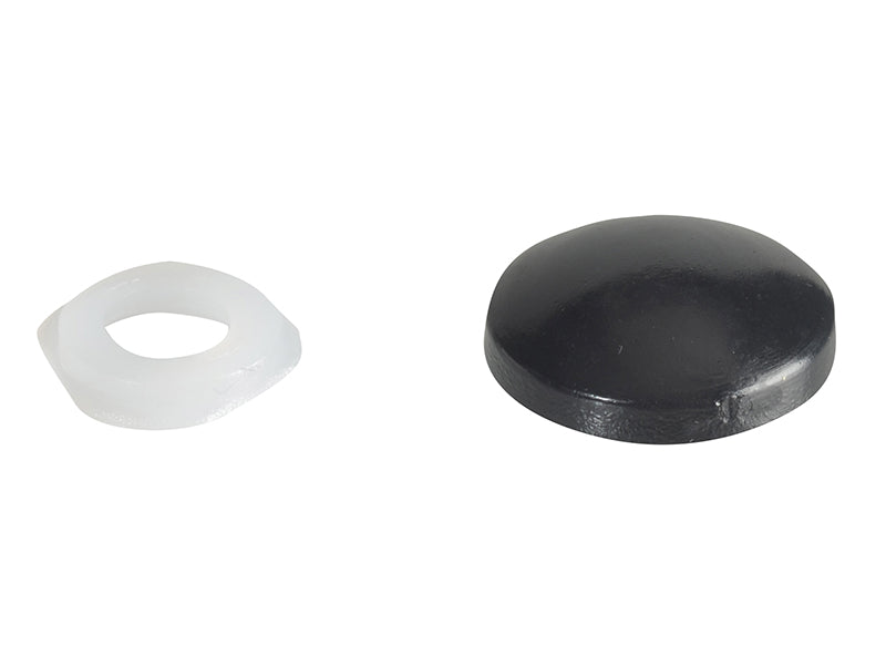 Domed Cover Cap Black No. 6-8 ForgePack 20                                      