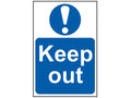 Keep Out - PVC Sign 400 x 600mm