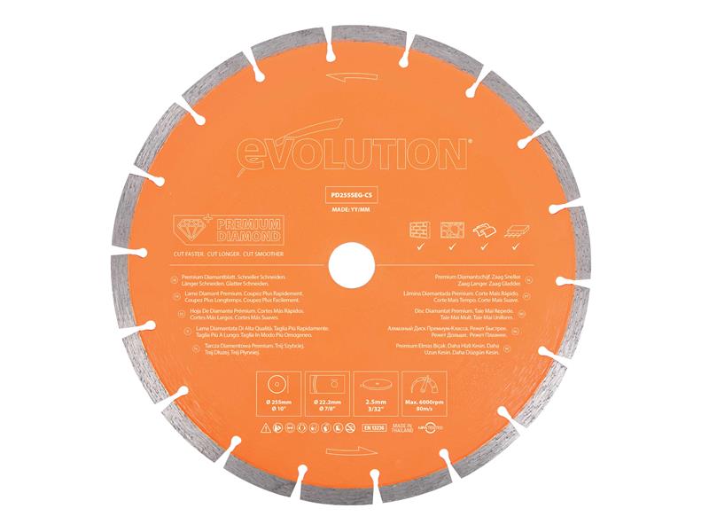 Premium Diamond Disc Cutter Blade 255 x 22.2mm                                  