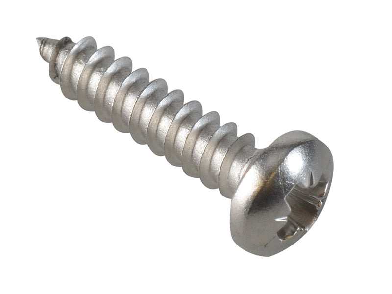 Self-Tapping Screw Pozi Compatible Pan Head SS 3/4in x 8 ForgePack 30           