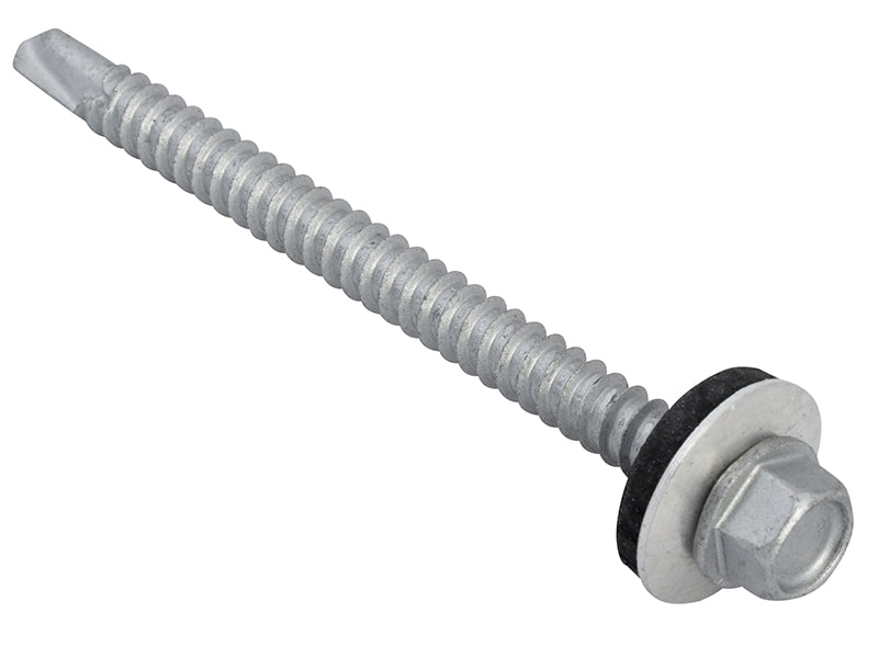 TechFast Hex Head Roofing Screw Self-Drill Light Section 5.5 x 70mm Pack 50     