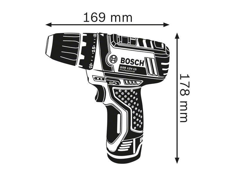 GSR 12V-15 Professional Drill Driver 12V Bare Unit                              