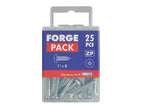 Self-Tapping Screw Pozi Compatible Pan Head ZP 1in x 8 ForgePack 25             