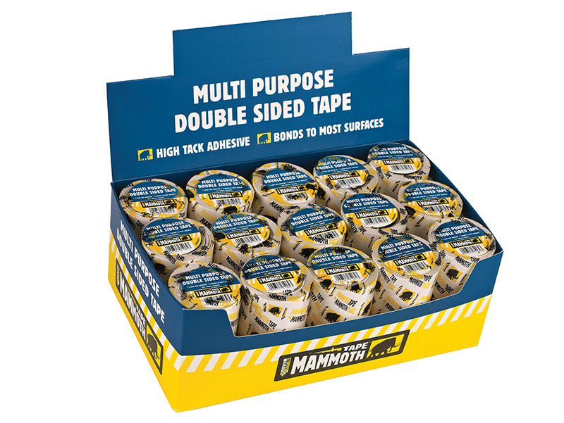 Double-Sided Tape 50mm x 5m Display 30 Pieces                                   