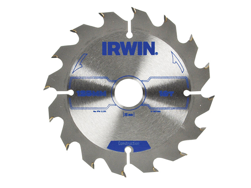 Construction Circular Saw Blade 125 x 20mm x 16T ATB                            